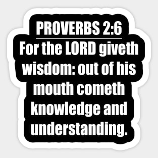 Proverbs 2:2 KJV Bible Verse Sticker